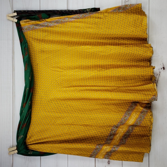 Darn Good Yarn Sari Silk Wrap Skirt Tea Goddess - Picture 4 of 16
